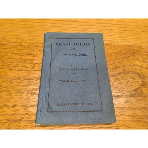 Constitution Of‎ The State Of Oklahoma - Picture 1 of 6
